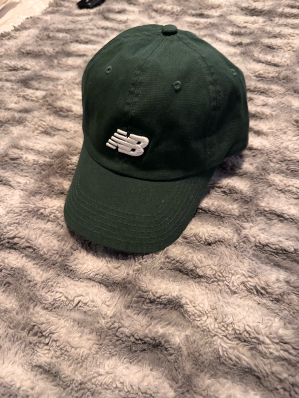 New Balance Forest Green Hat with White NB Logo